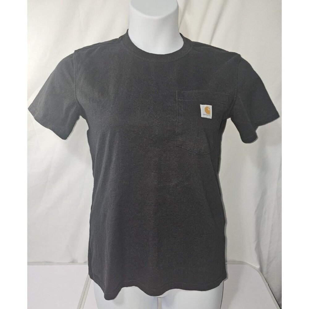Carhartt Women's Loose Fit Heavyweight Short-Sleeve Pocket T-Shirt Black XS